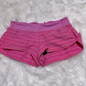 Pink lululemon shorts size 10